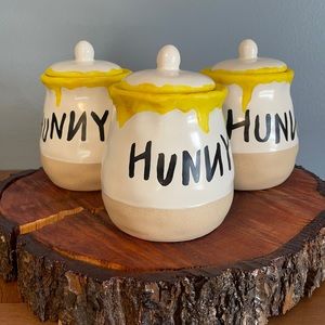 Set of 3 Ceramic “Hunny” Pots
